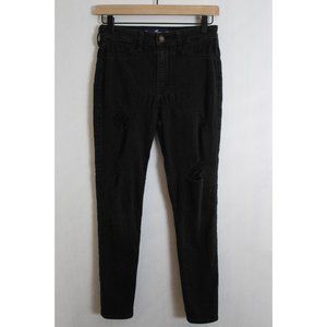 Black Hollister High-Rise Jean Legging, Distressed - 26